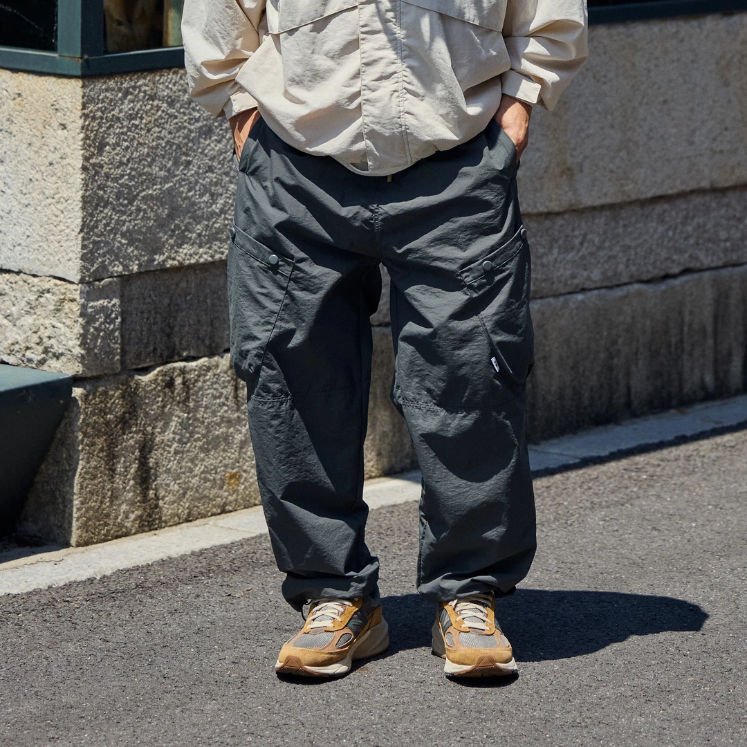 M679春秋潮牌美式复古四合扣立体袋工装伞兵户外长裤