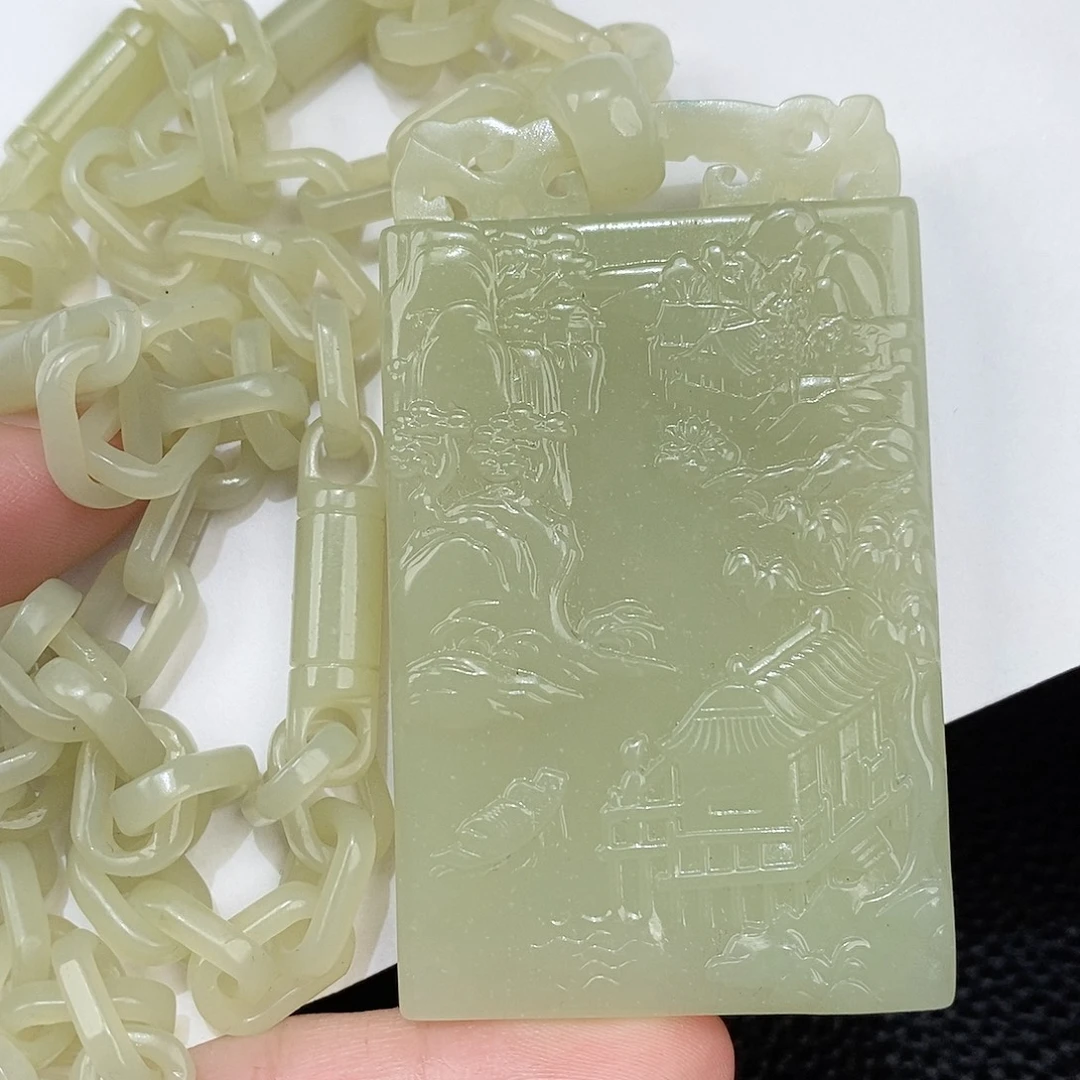 和田玉未镶嵌颈饰