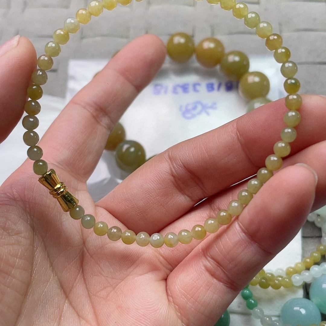 【闪购商品】定制翡翠未镶嵌定制翡翠手链