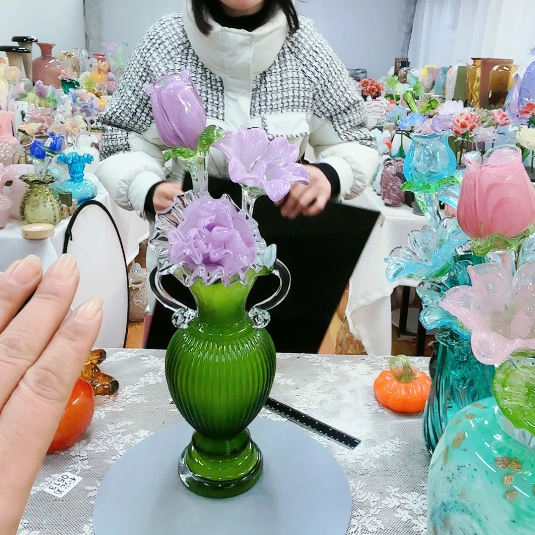福利不退不换琉璃花瓶艺术品