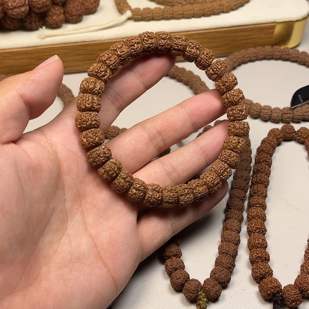 金刚菩提手串藏切双龙梅花