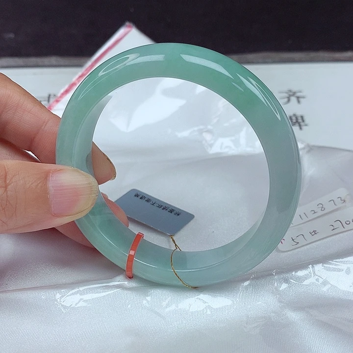 翡翠未镶嵌手镯57圈2873