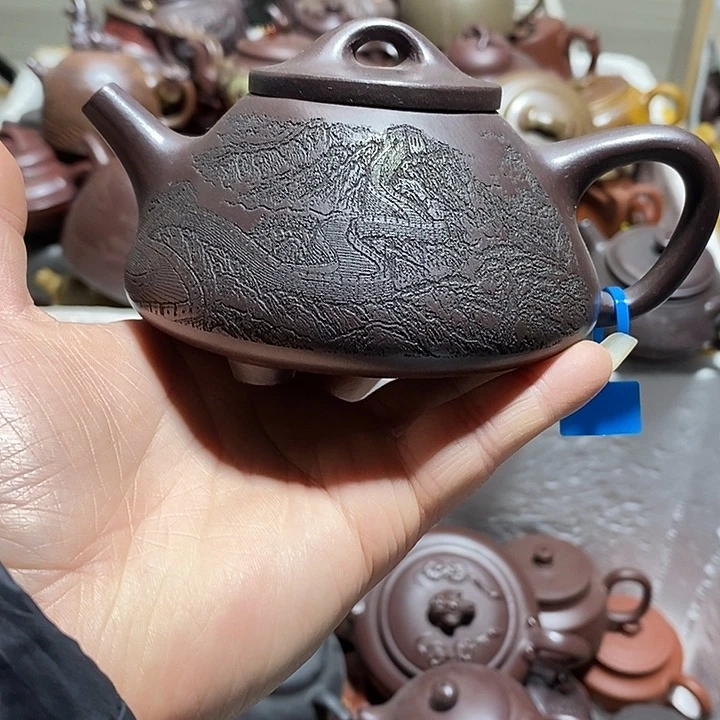 紫砂茶壶微瑕微笑
