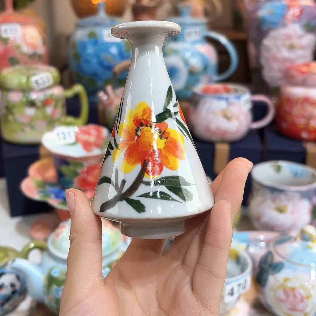 景德镇手绘高温釉下彩陶瓷茶具