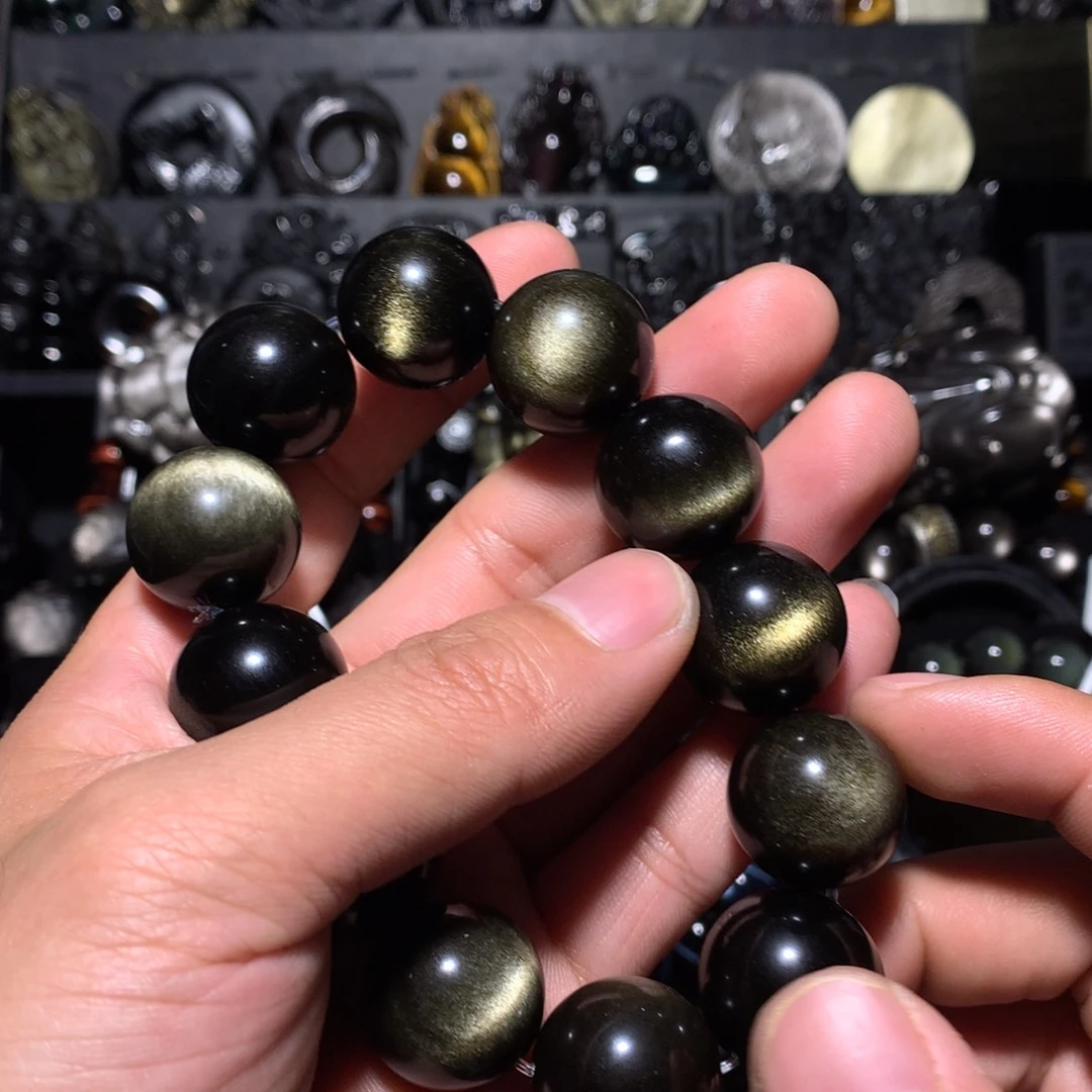 京***京黑曜岩未镶嵌珠宝奇石定制款不退换