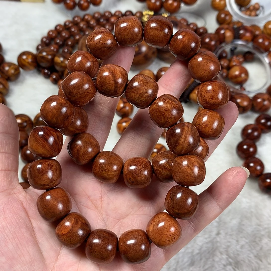 大果紫檀（缅甸花梨）13*14老型珠