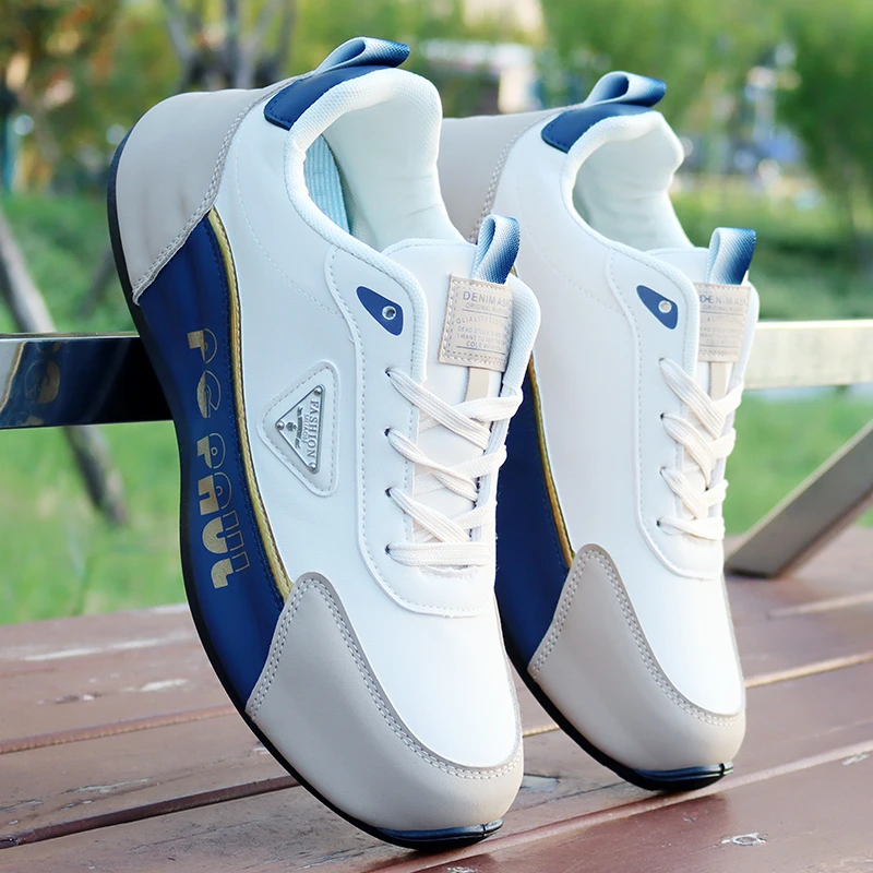 高档次2025秋冬新款男鞋青少年皮面防水轻便潮流百搭休闲运动鞋子