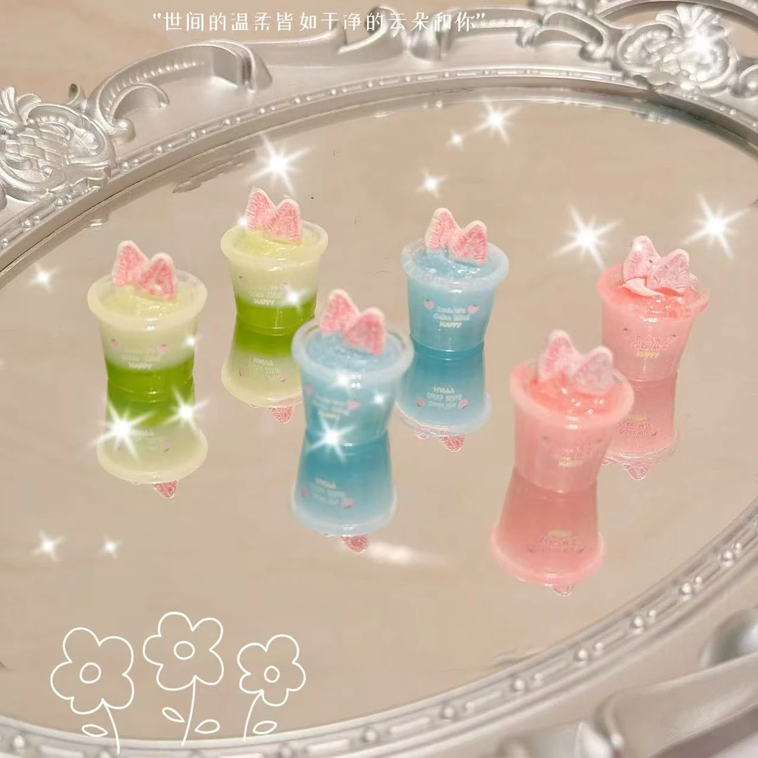 小雨定制【草莓奶昔】仿真食玩diy树脂配件玩具配件