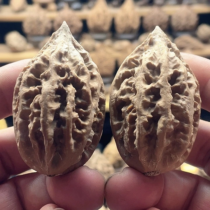文玩核桃把件八棱粗筋35