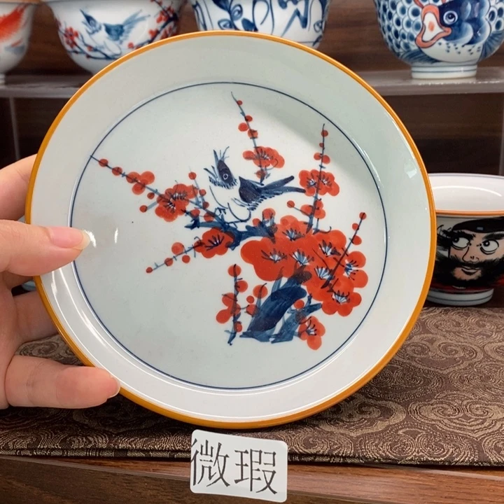釉下老陶泥手工绘制