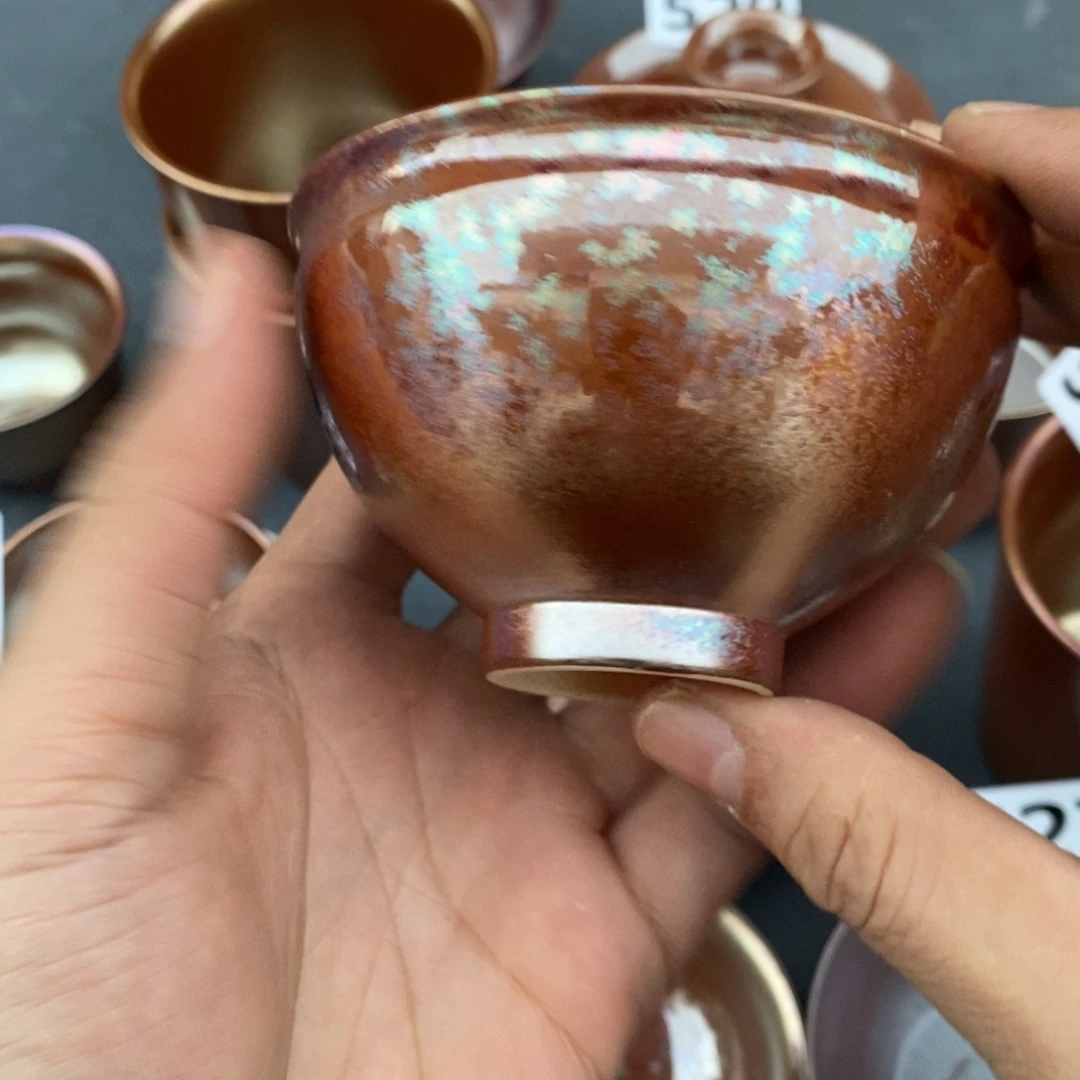 柴烧茶具陶瓷杯子