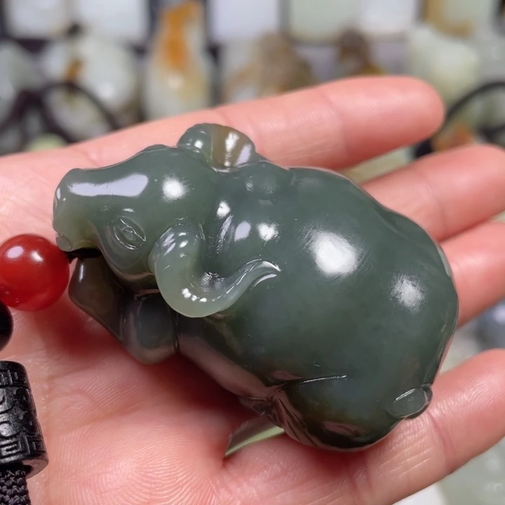 和田玉未镶嵌挂件