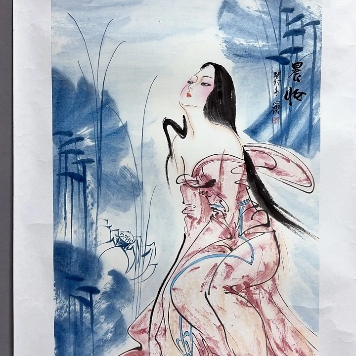 国画亲笔手绘放心去藏