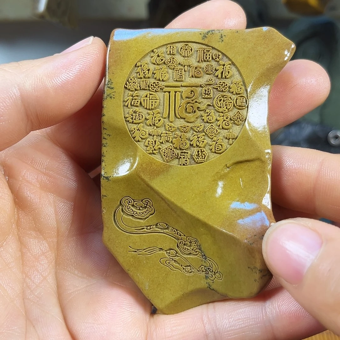 新疆戈壁石原石雕刻21