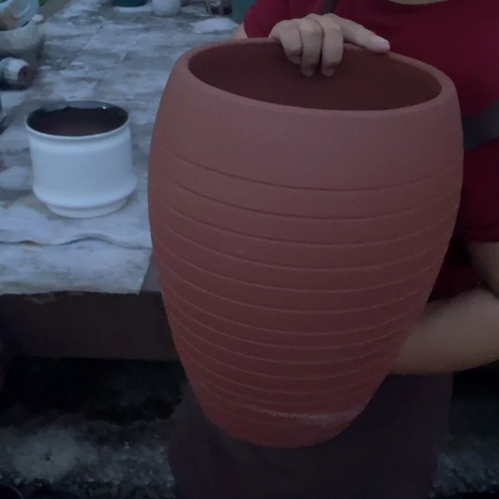 紫砂花盆口21高33正品正品