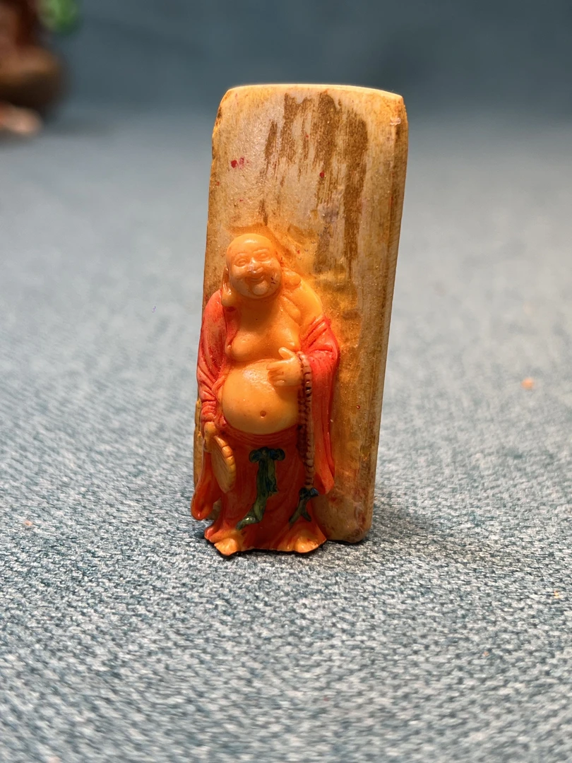 天然猛犸弥勒佛挂件