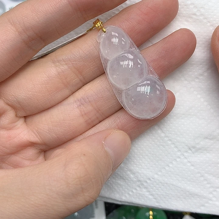 颈饰18K金镶嵌翡翠123456789999