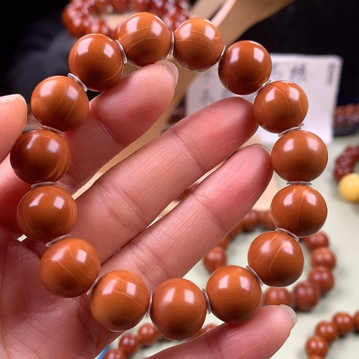 橄榄核手串1.4水晶核