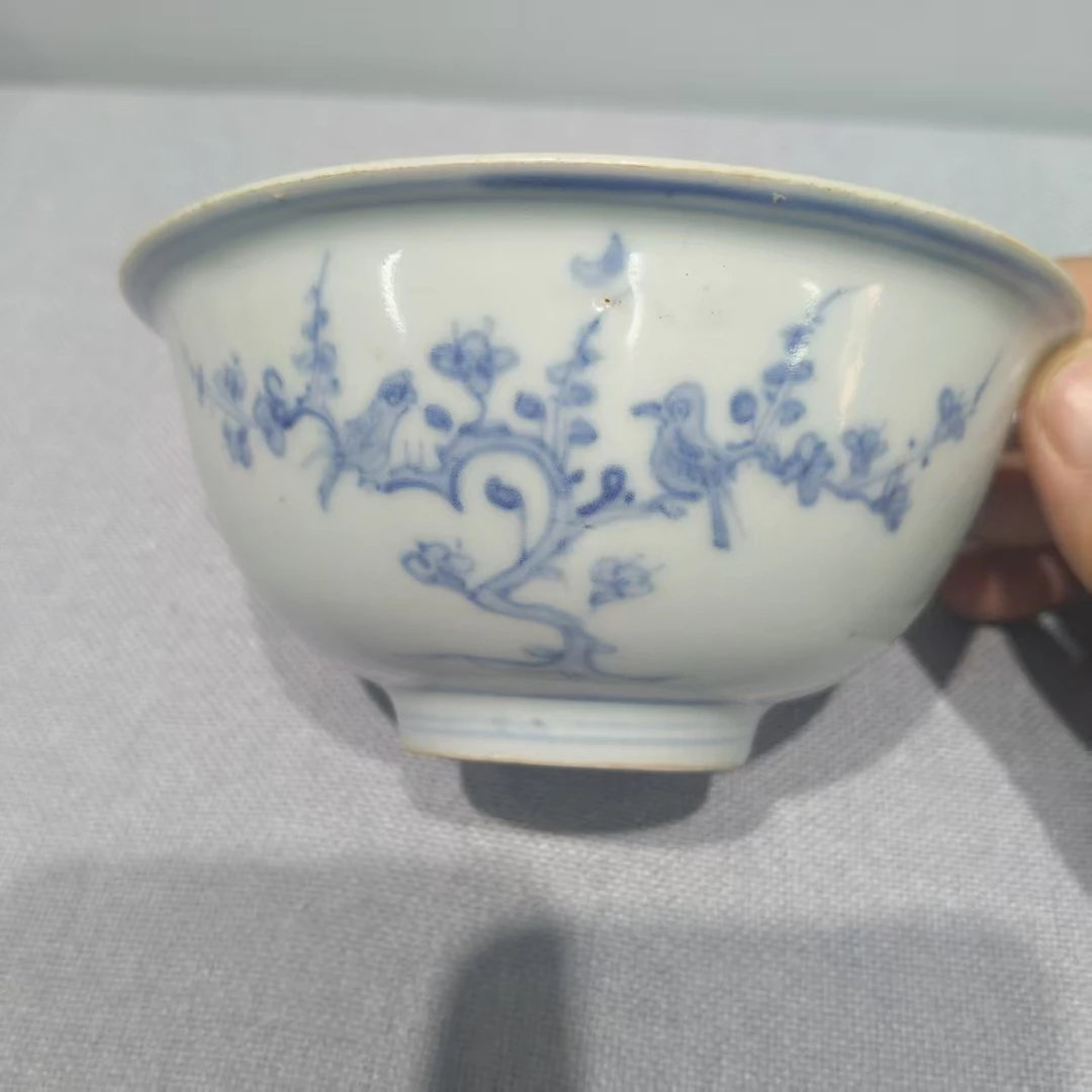 18 105 明代 青花喜上眉梢碗-N31912095