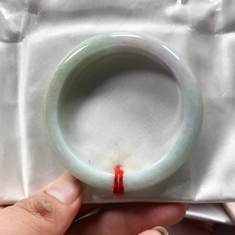 翡翠未镶嵌手镯缅甸翡翠手镯圈口55