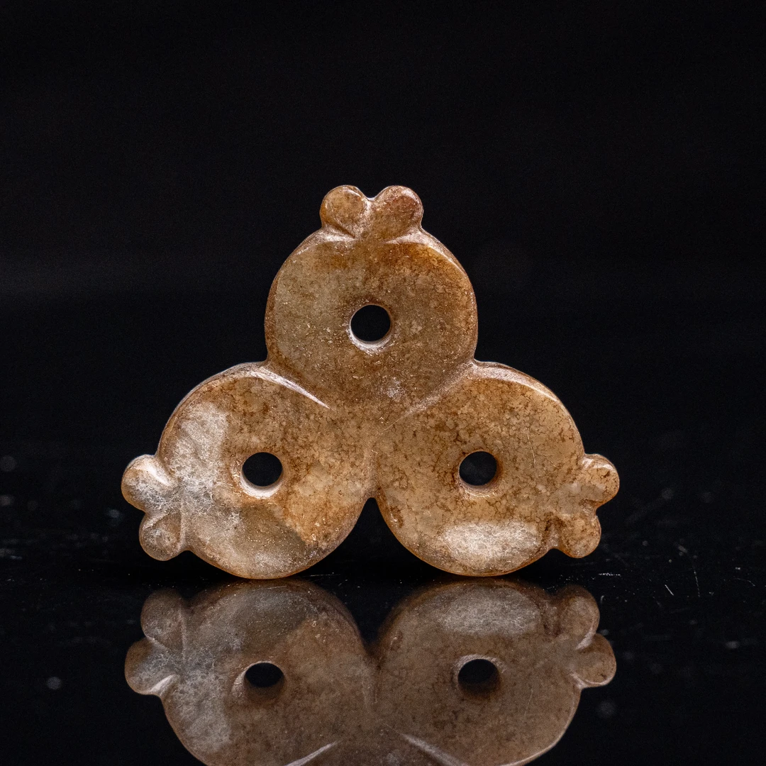 明代和田玉石榴玉佩-CS