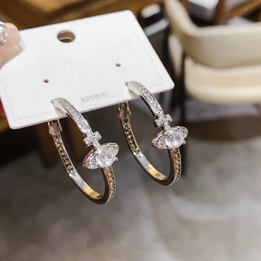 铜合金耳饰 S081重工华夫格双面耳扣 梵希曼 设计感耳环