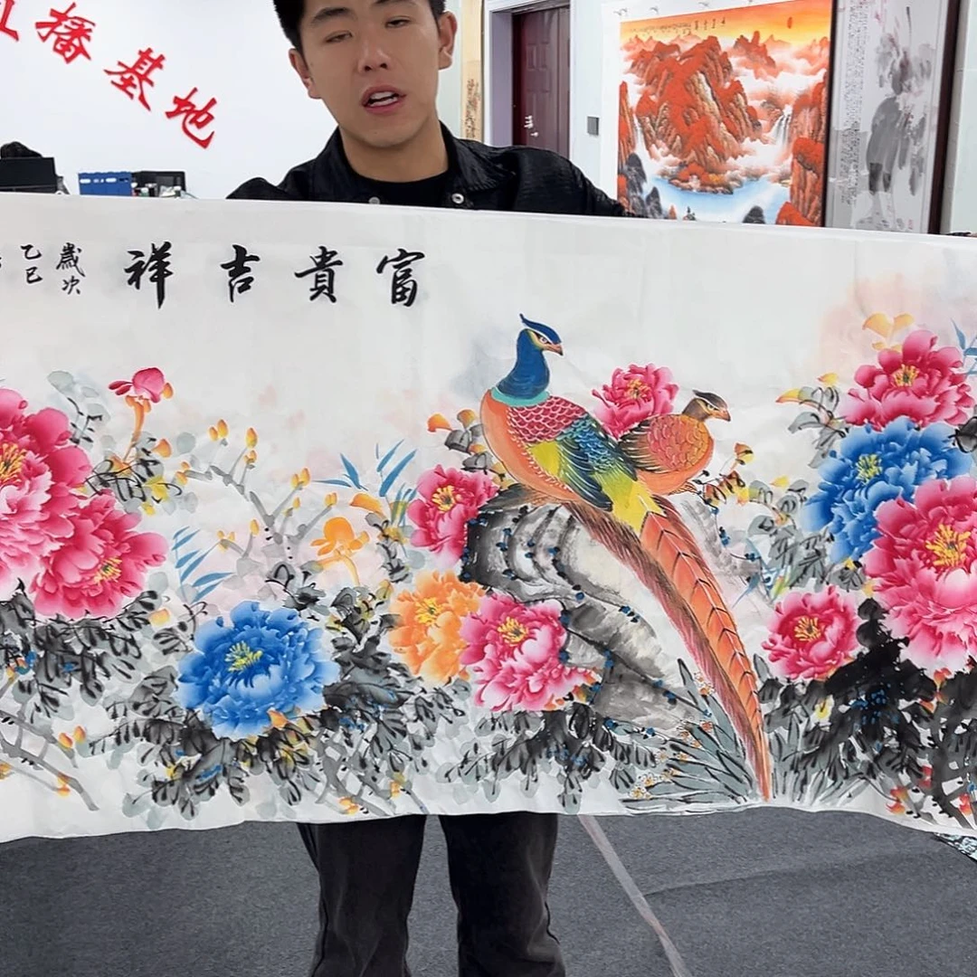 国画国画作品宣纸纯手绘