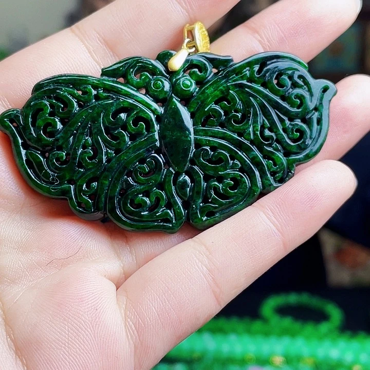 翡翠银S925镶嵌颈饰多样性