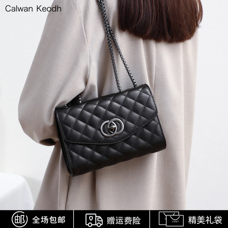 Calwan Keodh真皮小包包女时尚感气质斜挎包生日圣诞礼物送女生