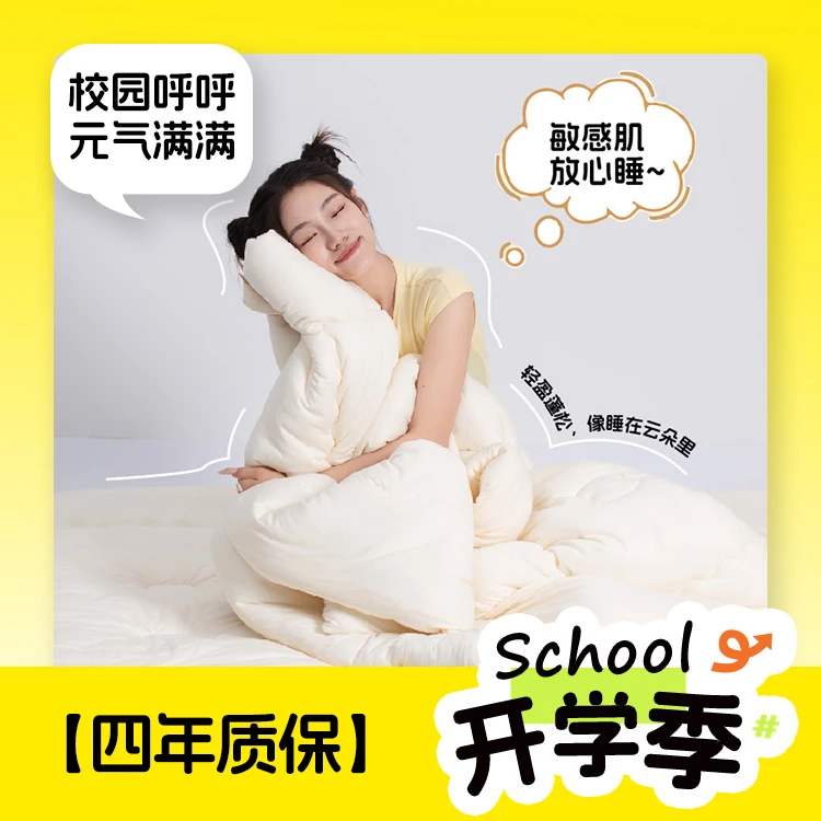 校园呼呼深睡云朵被保暖柔软抗菌被芯四季通用