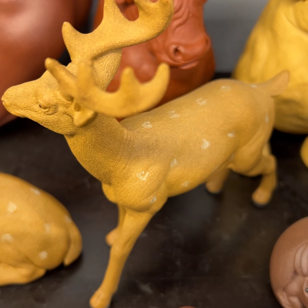 紫砂茶宠启***班紫砂茶宠梅花鹿