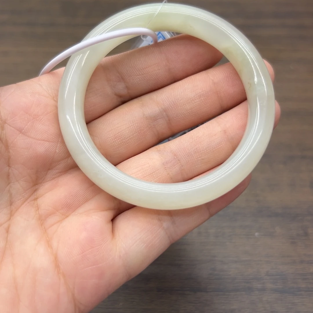 和田玉手镯未镶嵌54.6圈围23