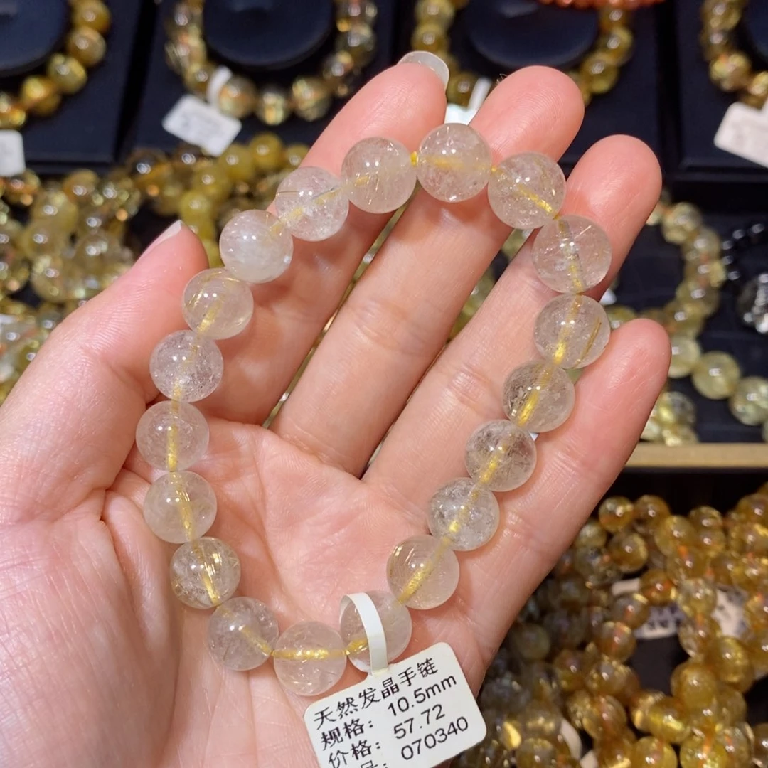 水晶手链未镶嵌大**大手链10.5mm