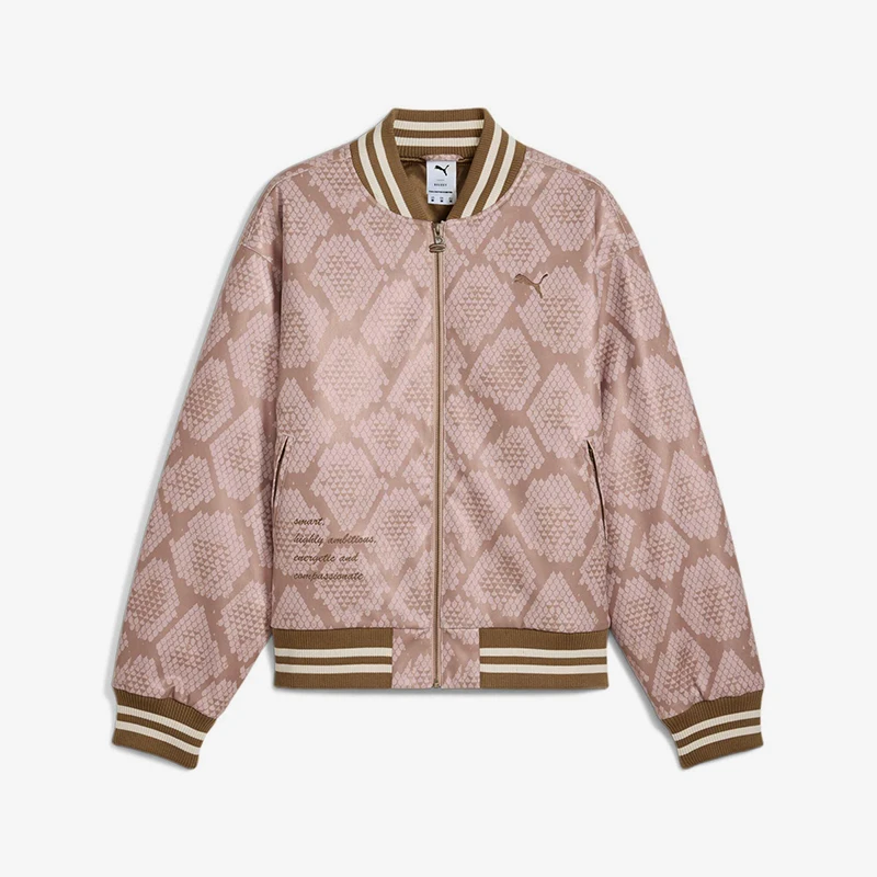 Puma/彪马正品2024秋冬男士蛇纹刺绣图案保暖外套629418-97