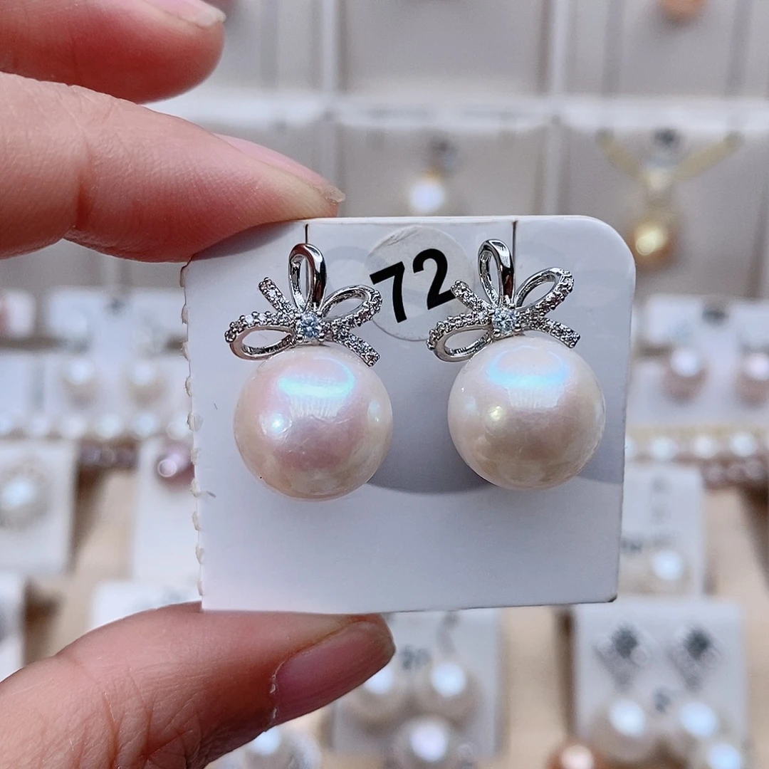 颈饰银S925镶嵌淡水珍珠