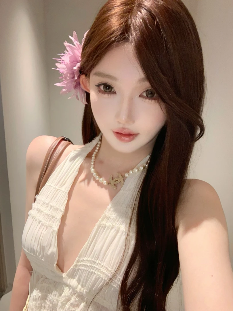 Yucii 粉色花朵头花