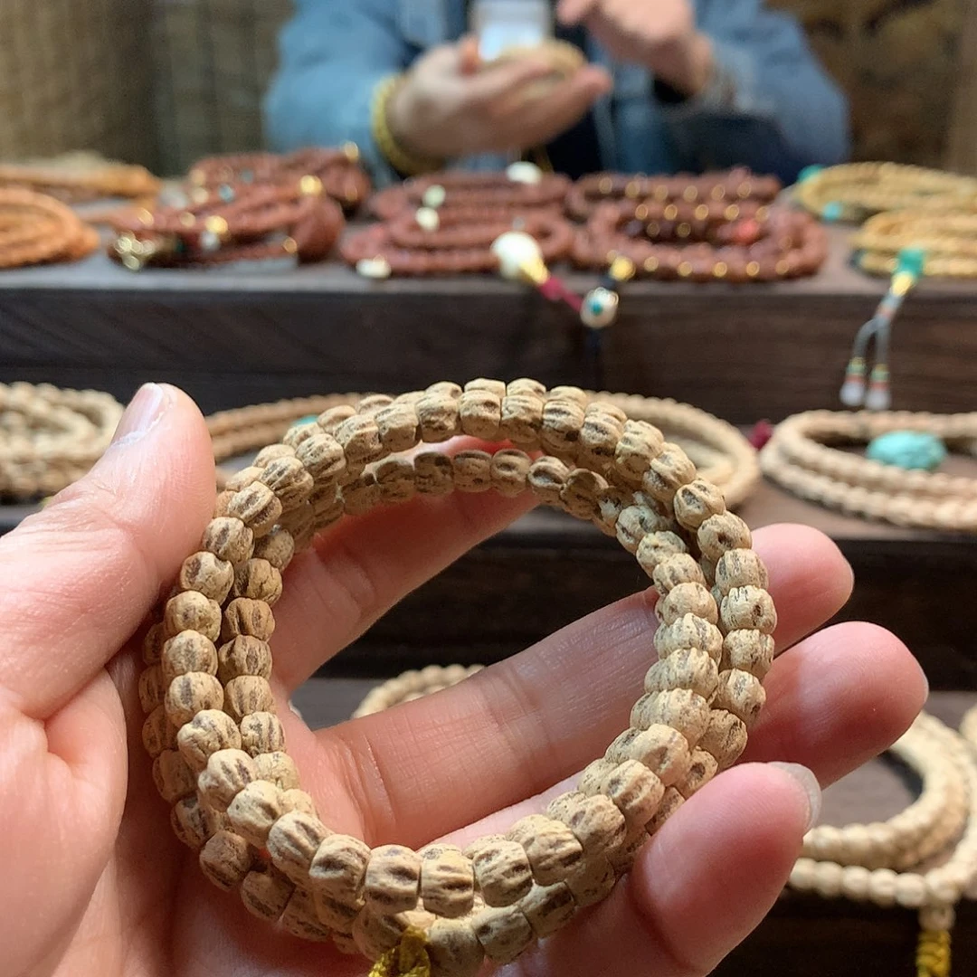 柏香籽/百香籽吊坠粉皮方块多棱顺鬼