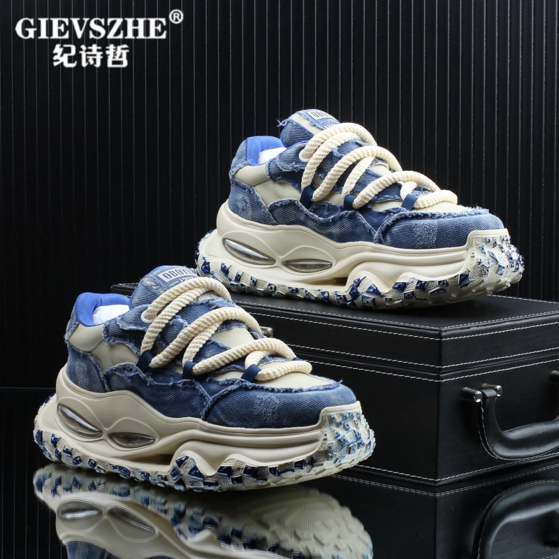 【美式鞋子】纪诗哲高级感潮牌痞帅轻奢休闲男款秋季新款时尚老爹鞋