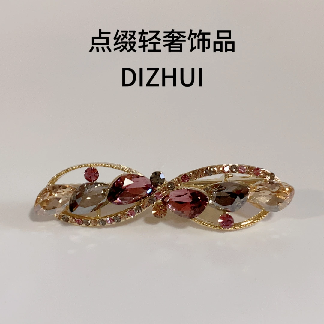 701三彩色鸭嘴夹侧边刘海夹轻奢时尚成人