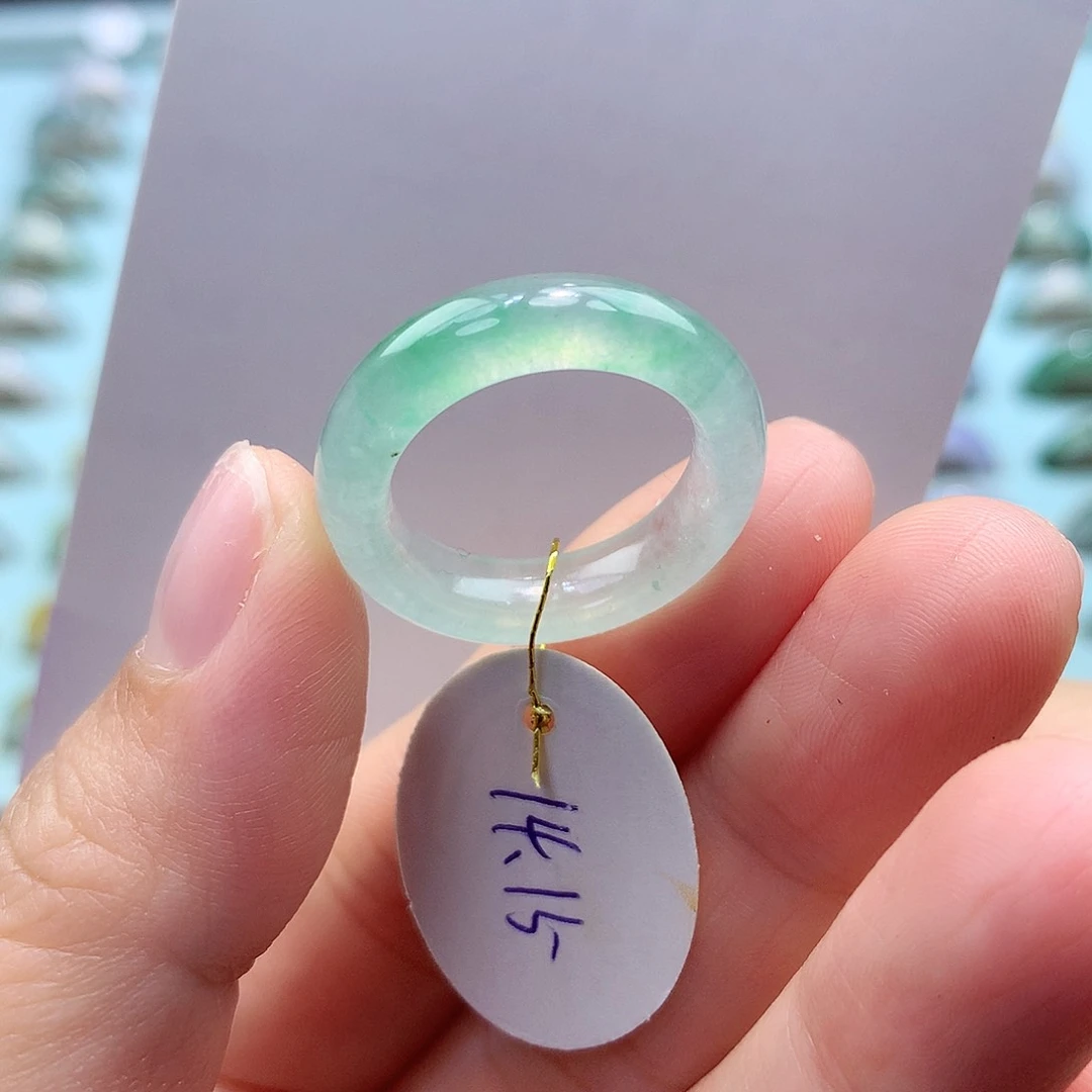 未镶嵌戒指翡翠1415圈