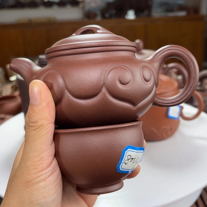 茶壶紫砂紫砂花茶