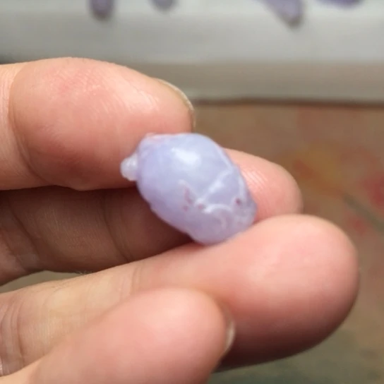 定制翡翠未镶嵌紫色三脚金蟾