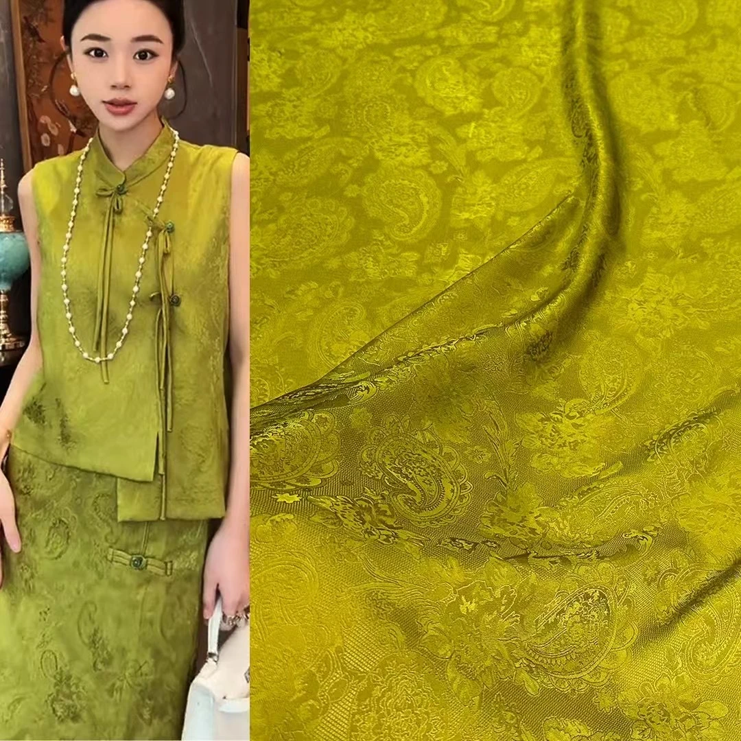 腰果四经绞罗 订制服装布料