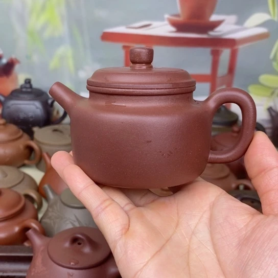 紫砂茶壶风釉150cccc羊角山紫泥