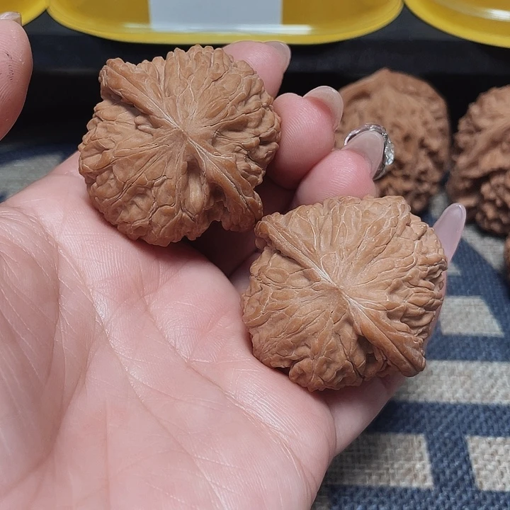 文玩核桃把件竹**雨磨盘42