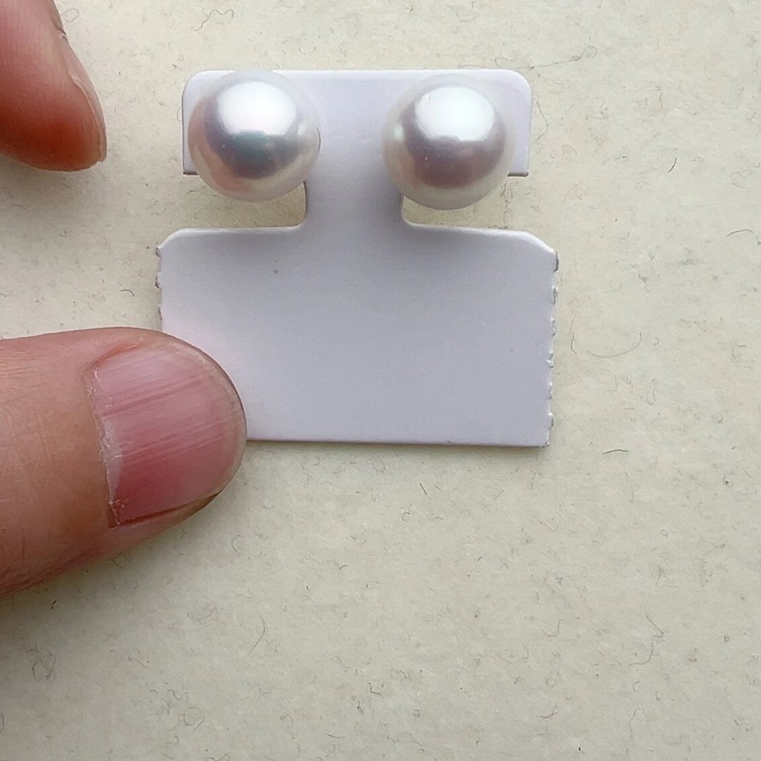 淡水珍珠耳饰银S925镶嵌鸿*雁