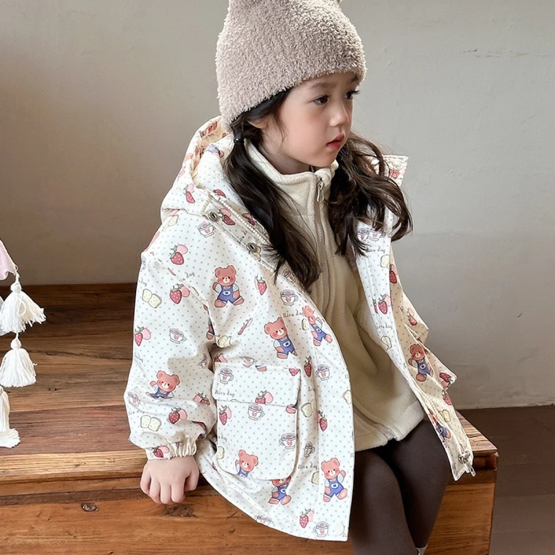 清仓！拉萨发货130码女童棉服外套秋冬两件套洋气韩系童装夹棉