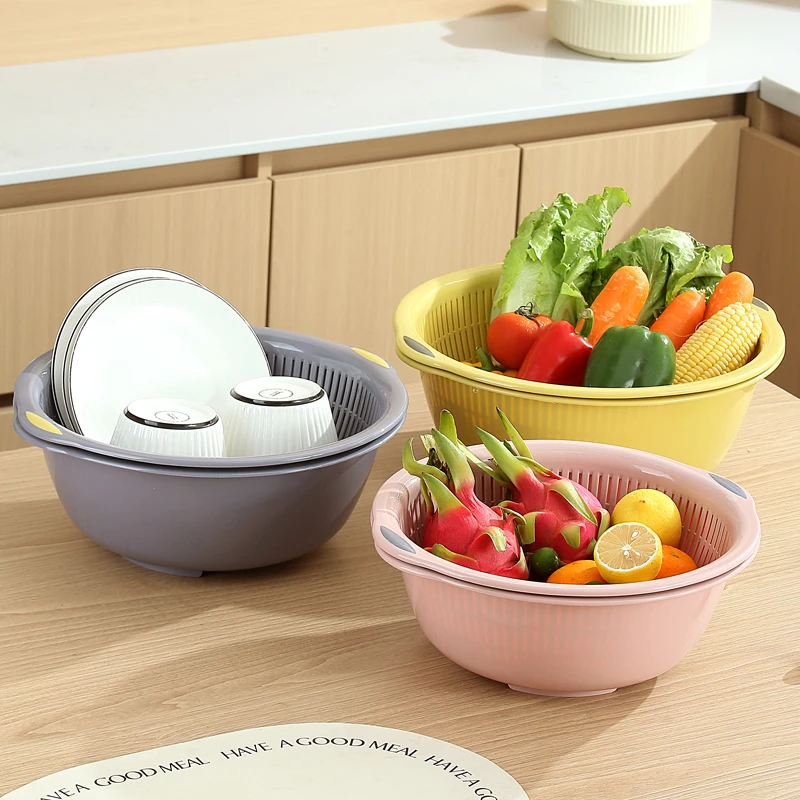 多功能水果篮沥水镂空果篮洗脸盆单独沥水筛小号