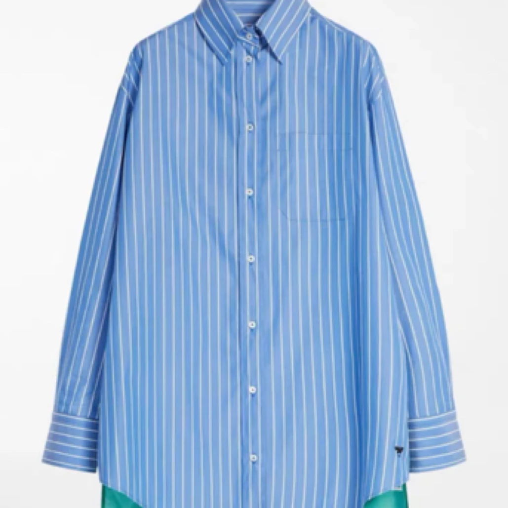 99新 MaxMara weekend 拼色蚕丝长袖衬衣/36码/A02982