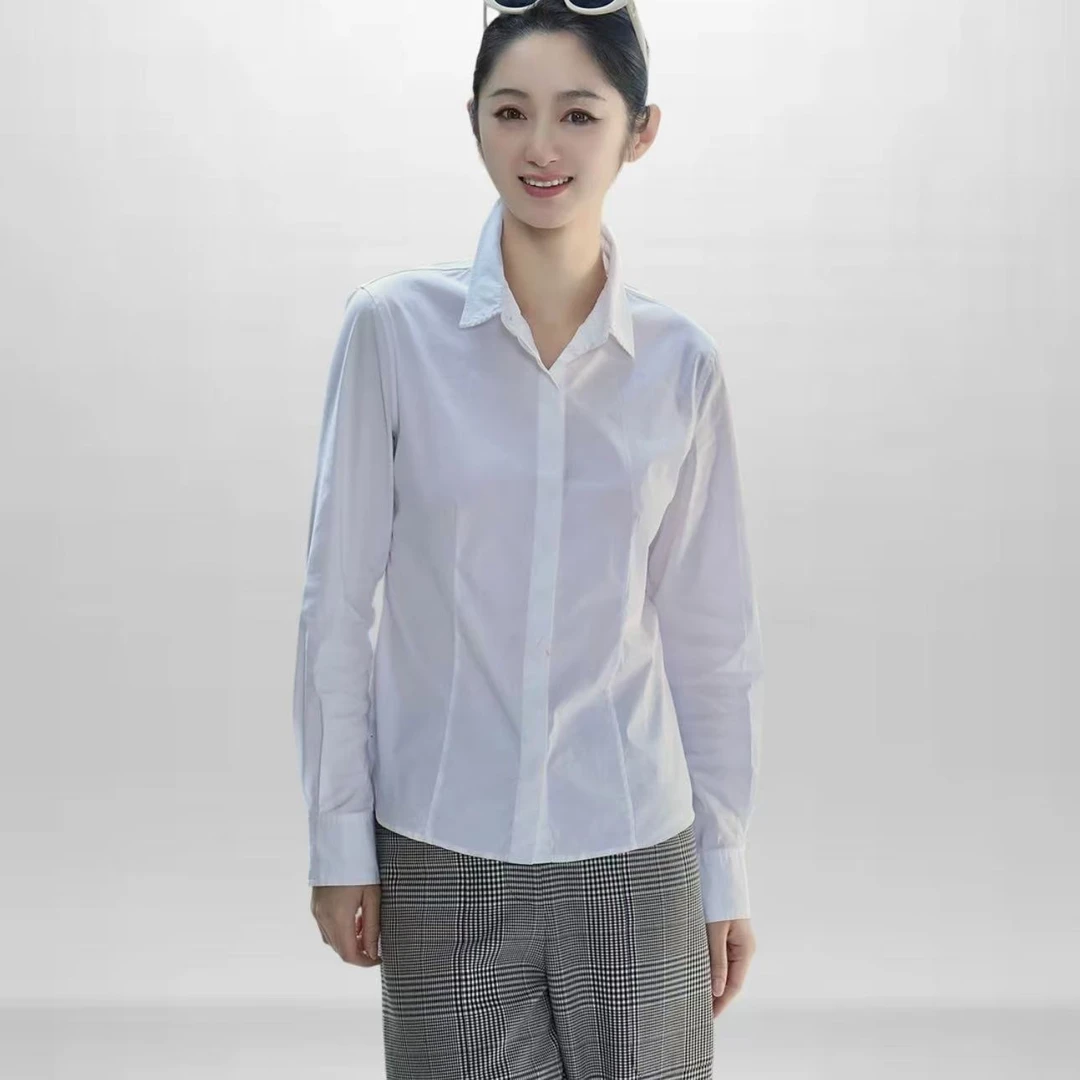 AMASS/阿玛施夏日穿搭超值高端时尚修身轻职场女神衬衫5300423